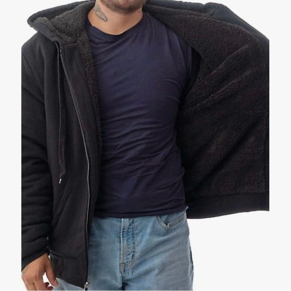 Men's Ultra Soft Sherpa Lined Hoodie size 2XL - Picture 5 of 8